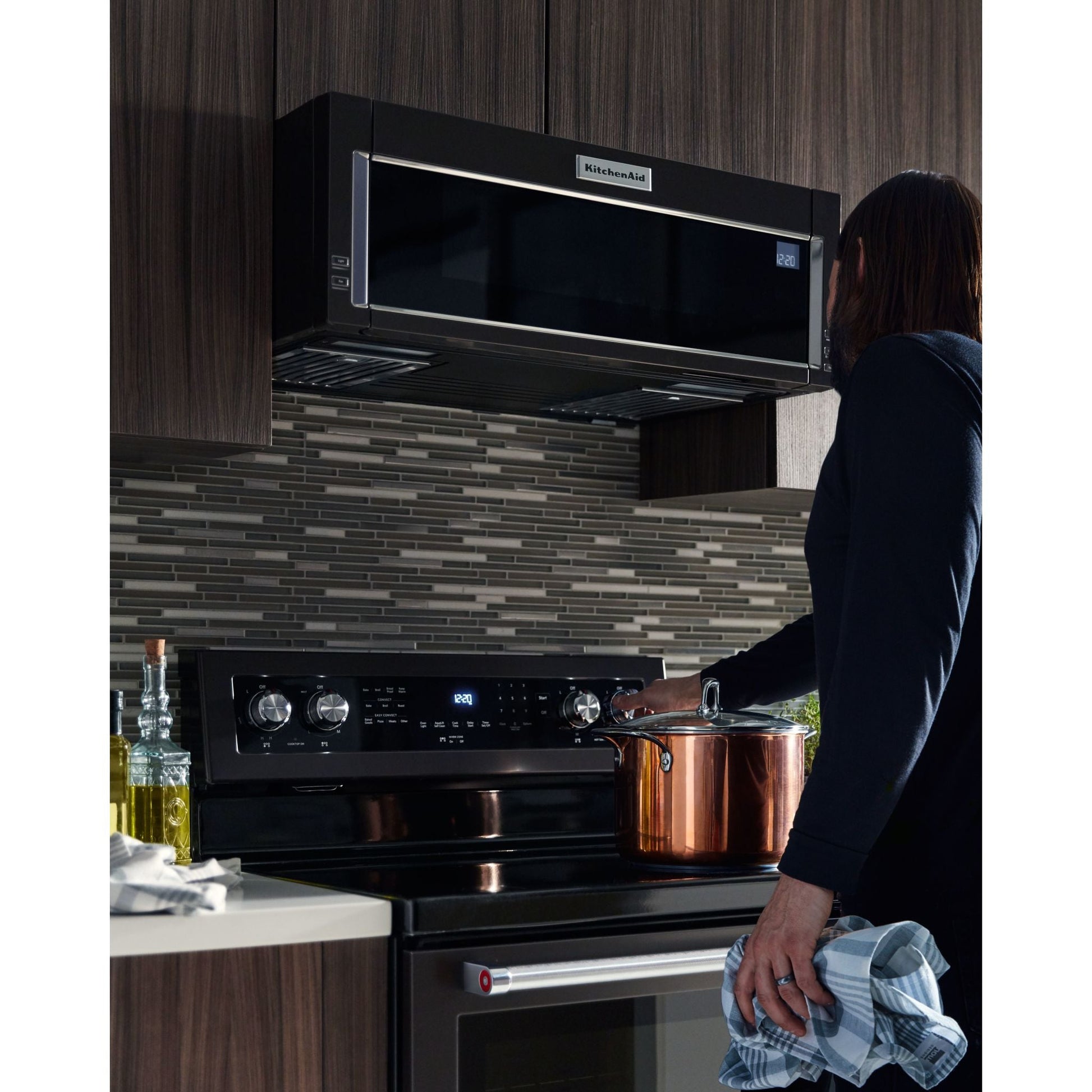 KitchenAid Over the Range Microwave (YKMLS311HBS) - Black Stainless