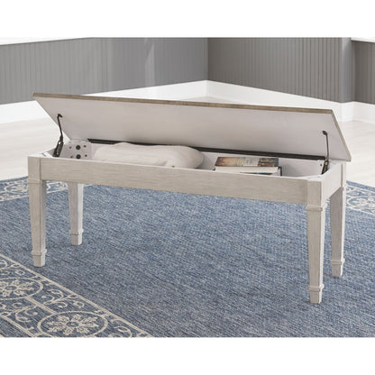 Skempton Bench - White/Light Brown - (D394-00)