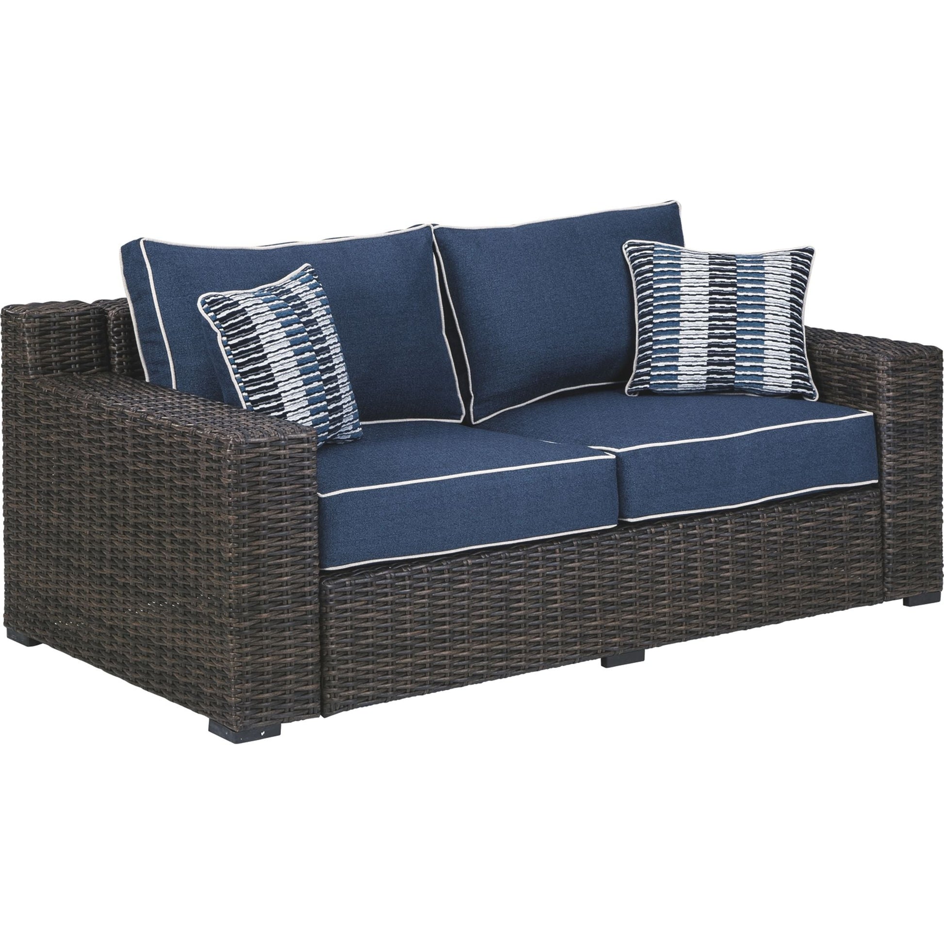 Outdoor Grasson Lane 3 Piece Package Brown/Blue