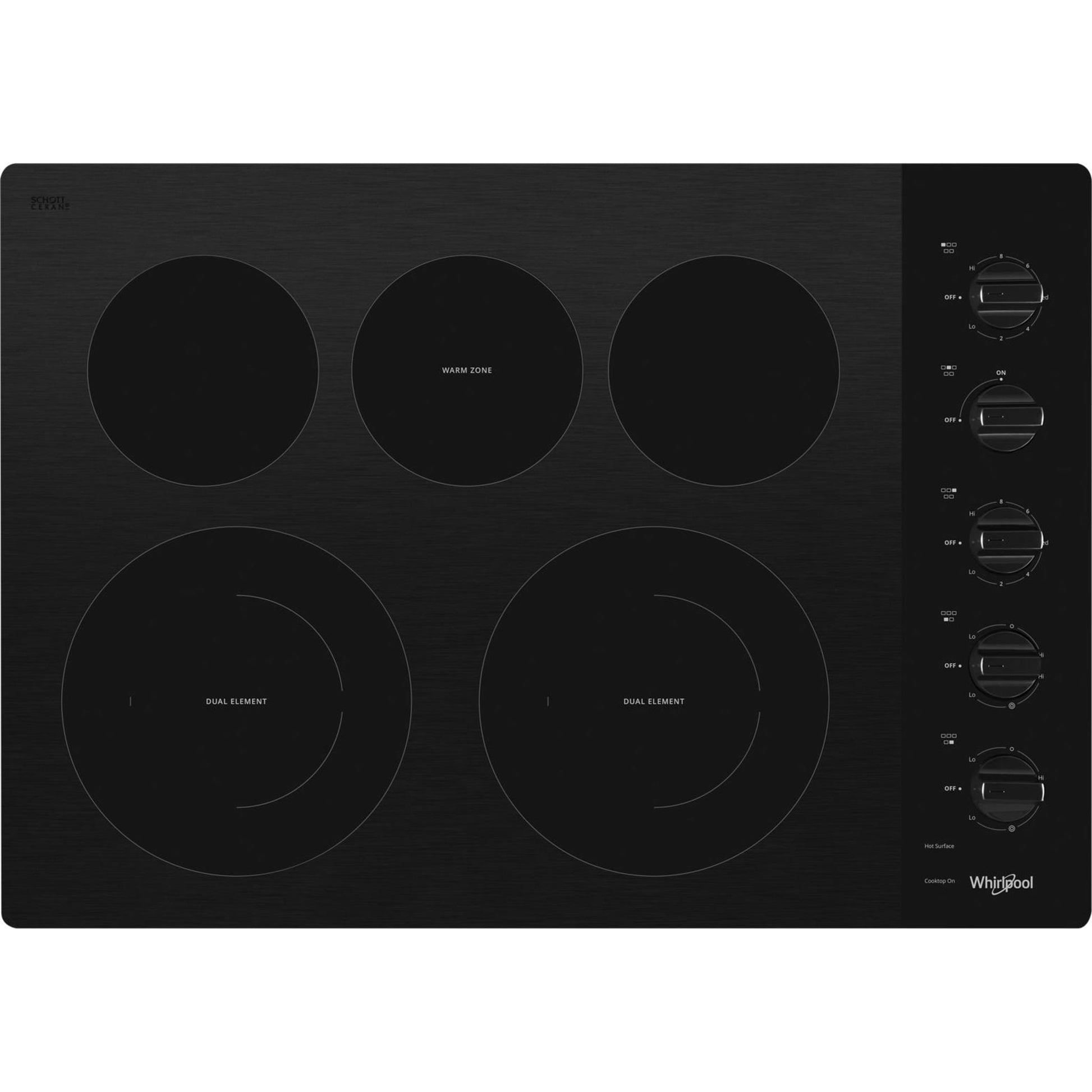 Whirlpool 30" Cooktop (WCE77US0HB) - Black
