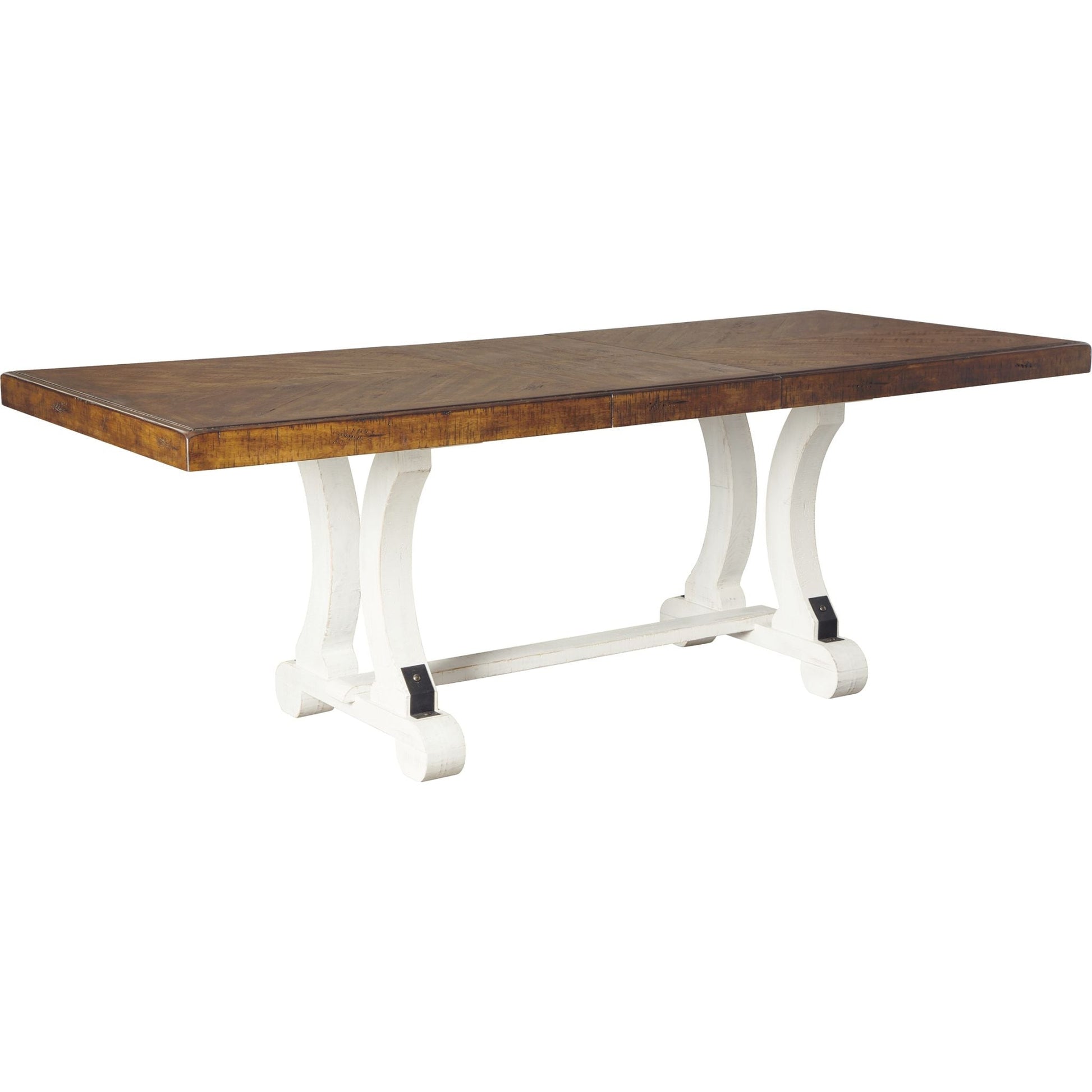 Valebeck Table - White/Brown - (D546-35)