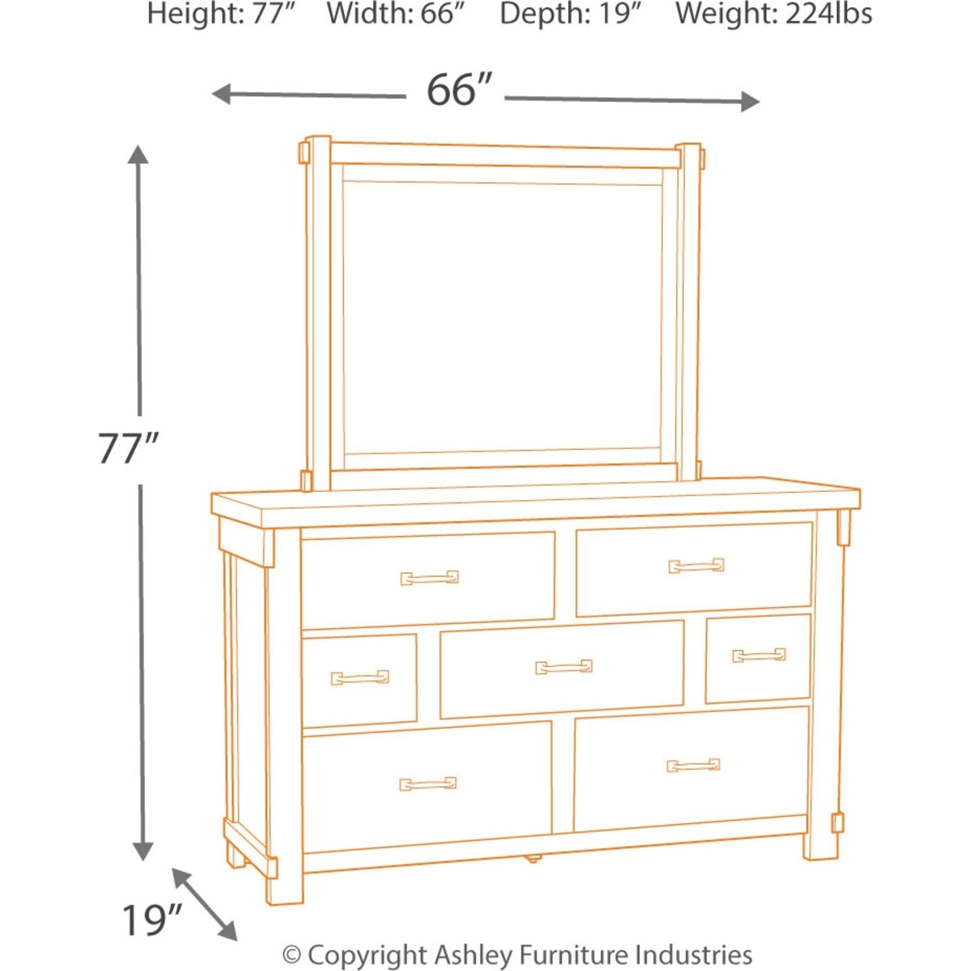 Brashland 5 Piece Bedroom Package - White