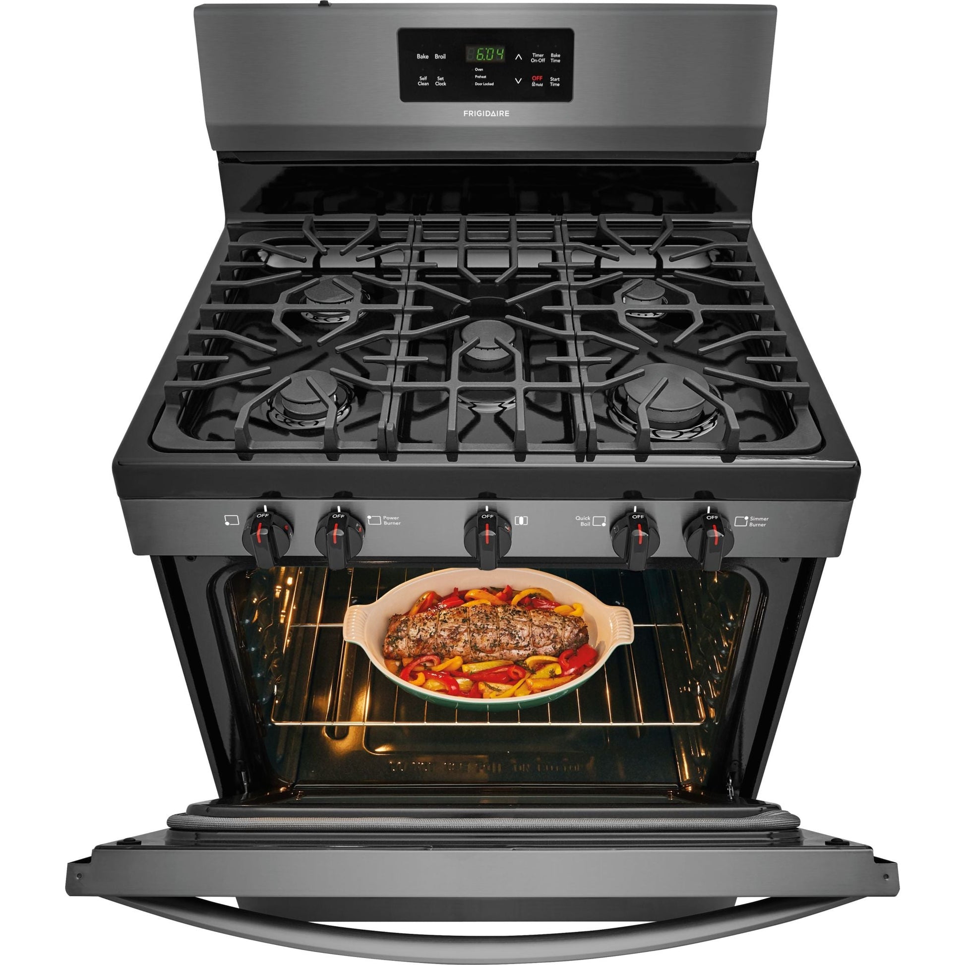Frigidaire Gas Range (FFGF3054TD) - Black Stainless