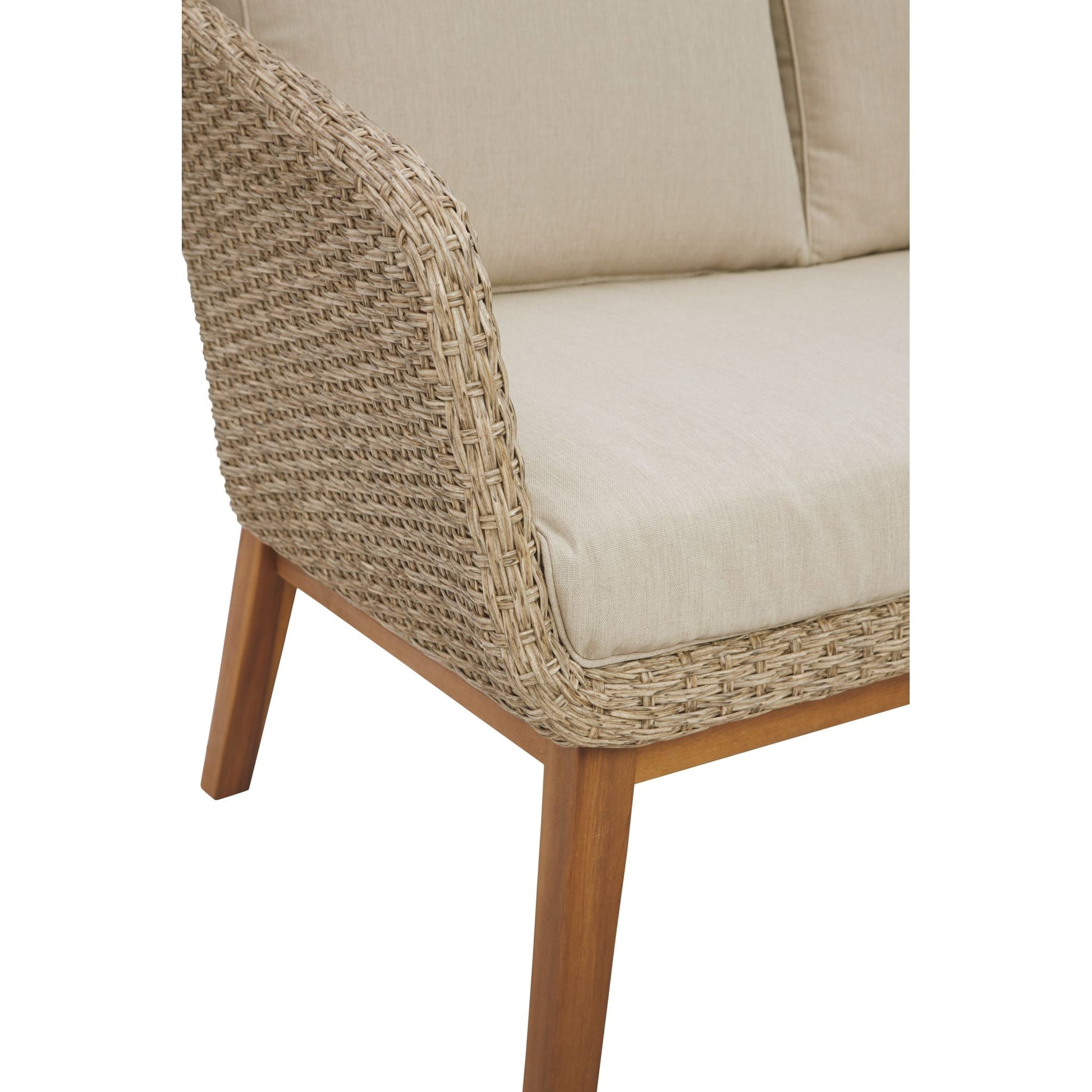 Outdoor Crystal Cave Loveseat Beige