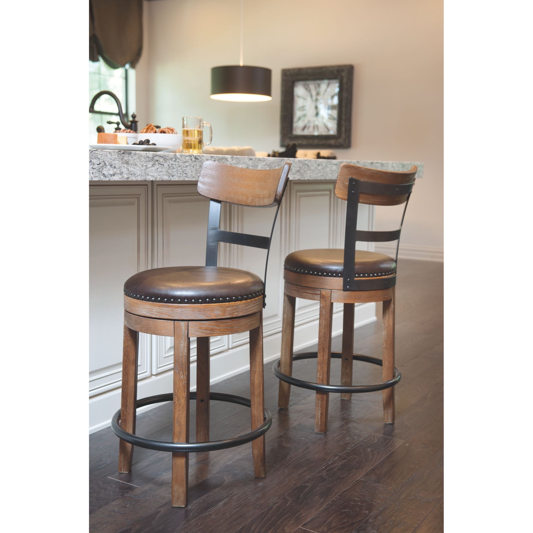 Bellatier swivel on sale bar stool