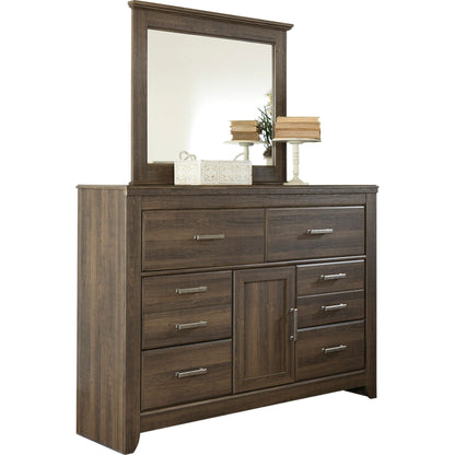 Juararo 6 Piece Queen Poster Bedroom - Dark Brown