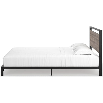Dontally Queen Bed - Gray/Black