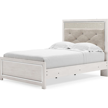 Altyra 3 Piece Panel Bed - White
