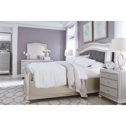 Coralayne Nightstand - Silver