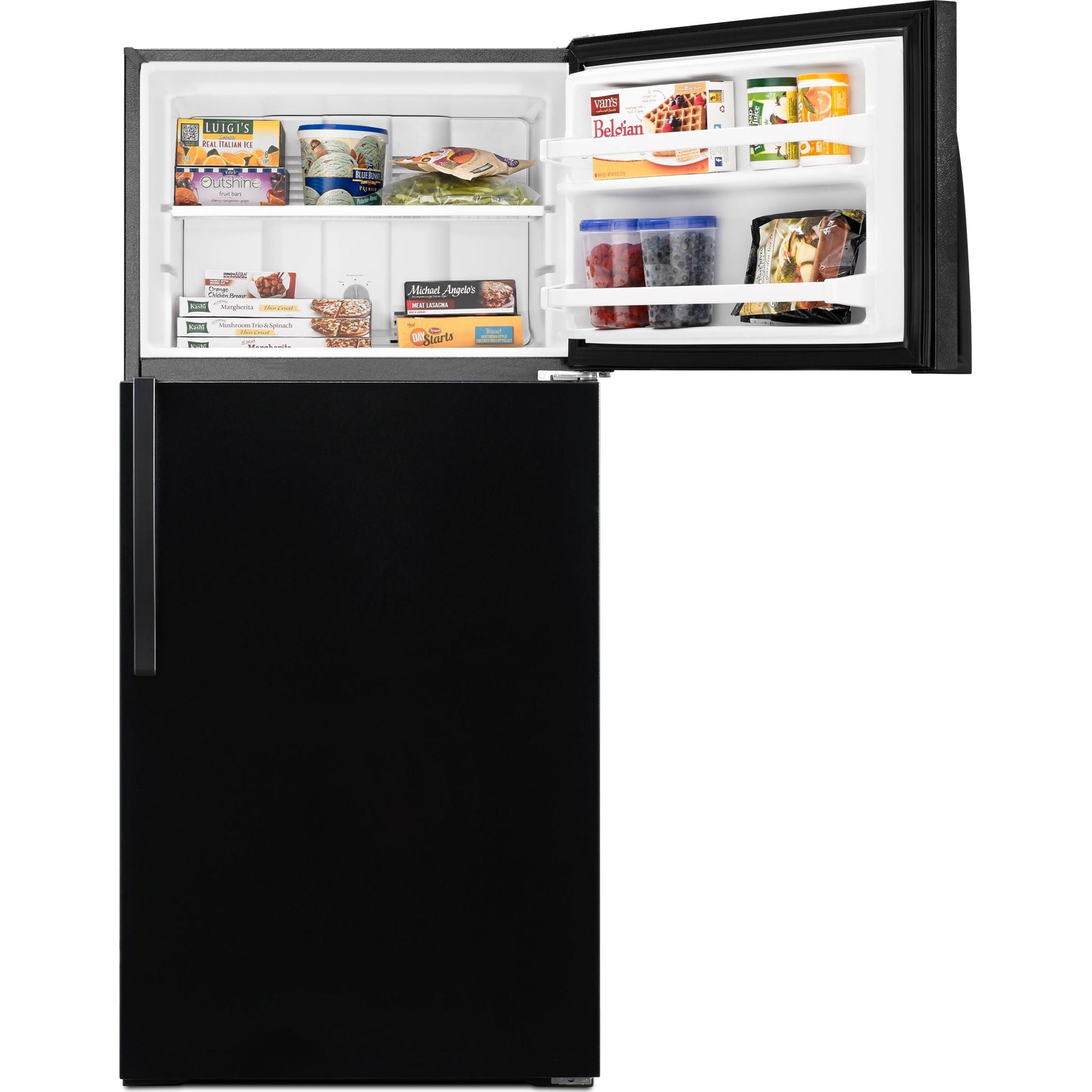 Whirlpool Top Mount Fridge (WRT134TFDB) - Black