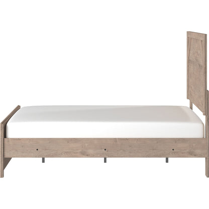 Senniberg 3 Piece Full Bed - Light Brown/White