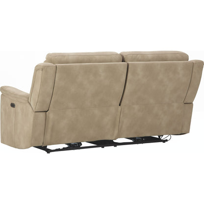 Next Power Reclining Sofa - Sand