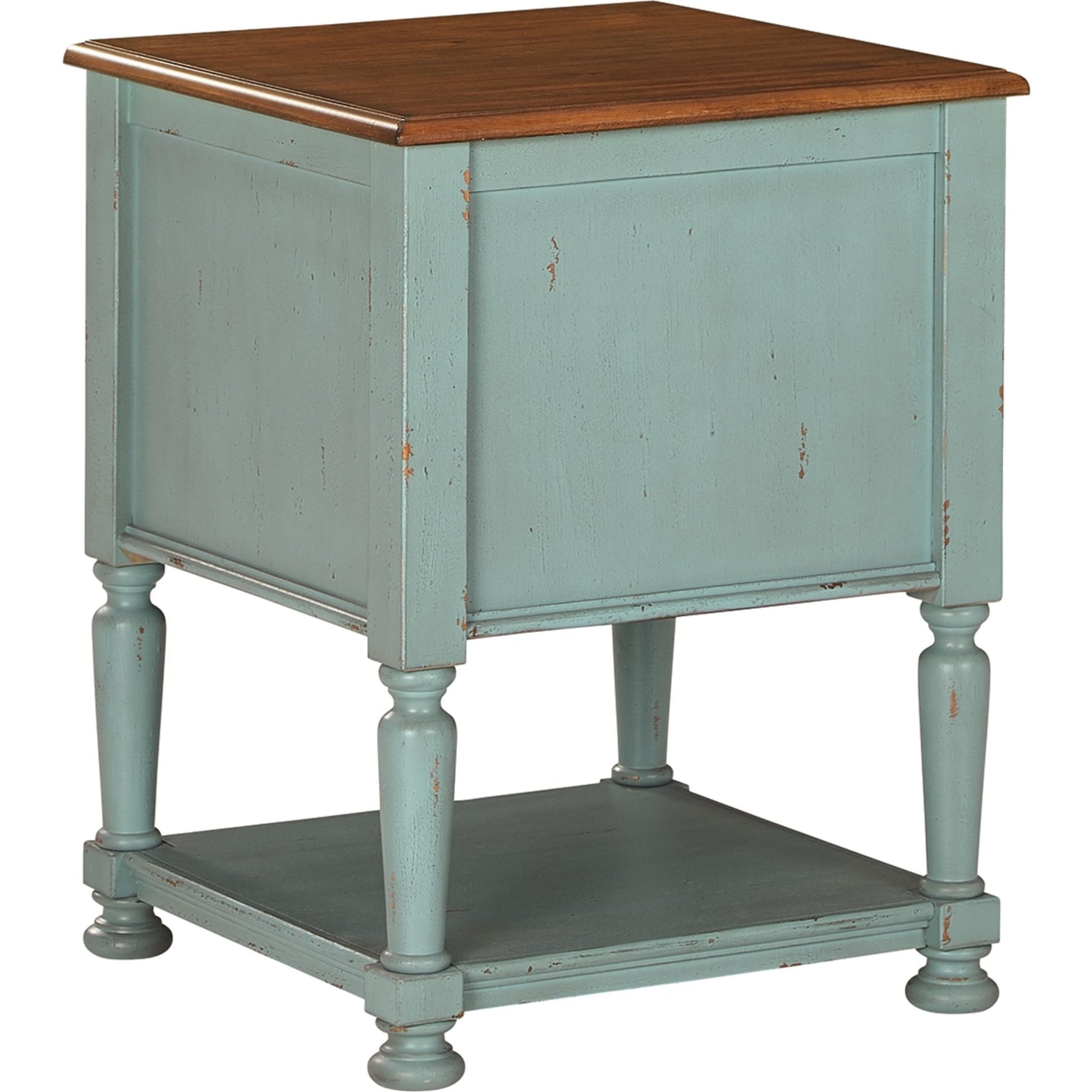 Mirimyn Accent Cabinet - Teal/Brown