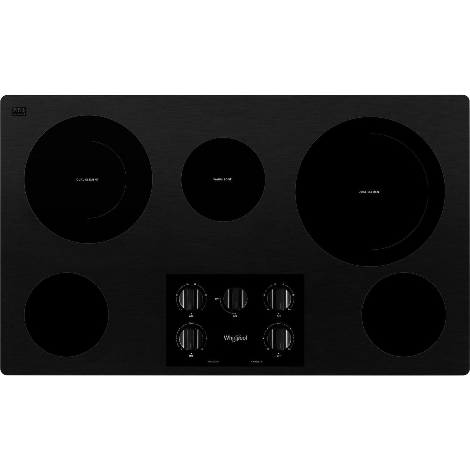 Whirlpool 36" Cooktop (WCE77US6HB) - Black