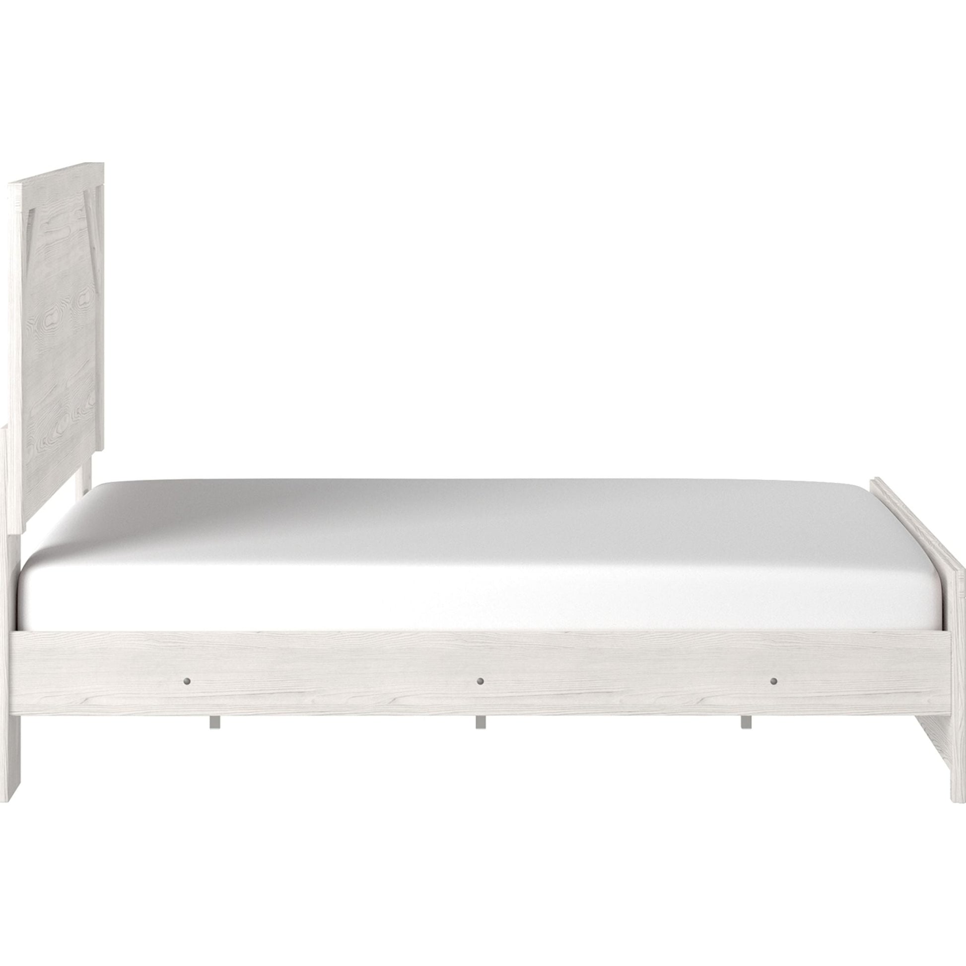 Gerridan 3 Piece Queen Panel Bed - White/Gray