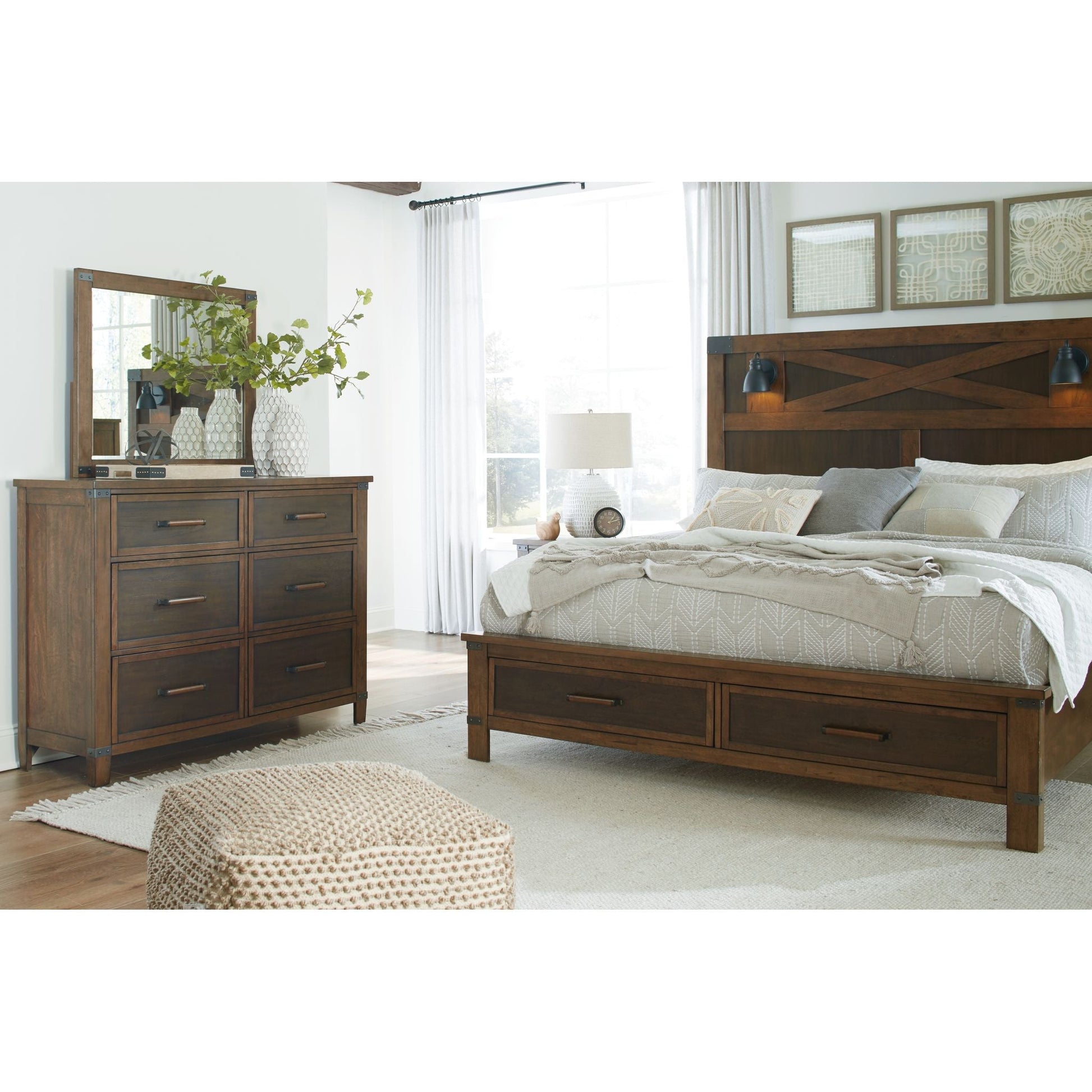 Wyattfield 3 Piece Queen Bed - Two-tone
