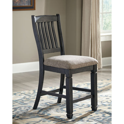 Tyler Creek Counter Stool - Black/Grey - (D736-124)