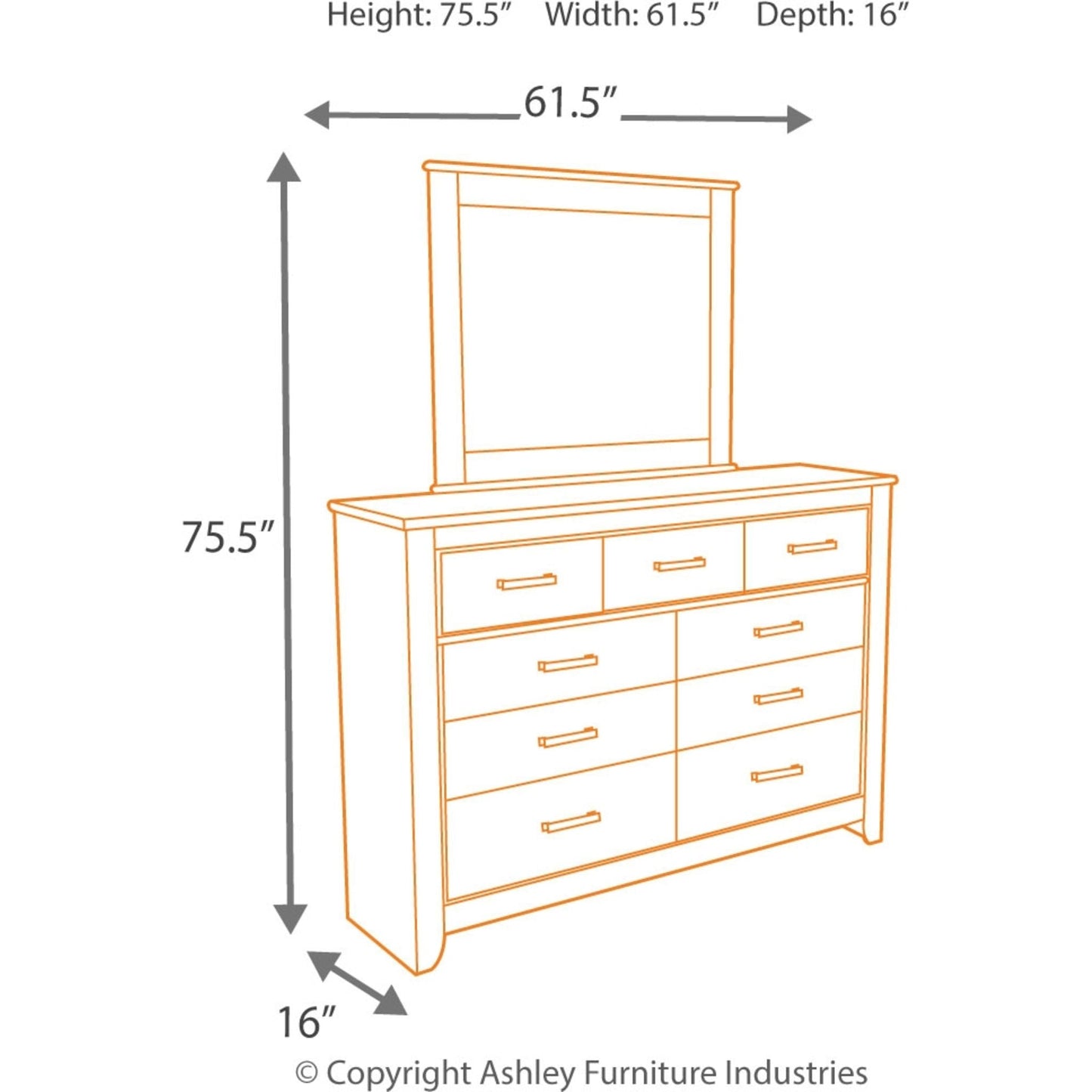 Zelen 5 Piece Full Bedroom - Warm Gray