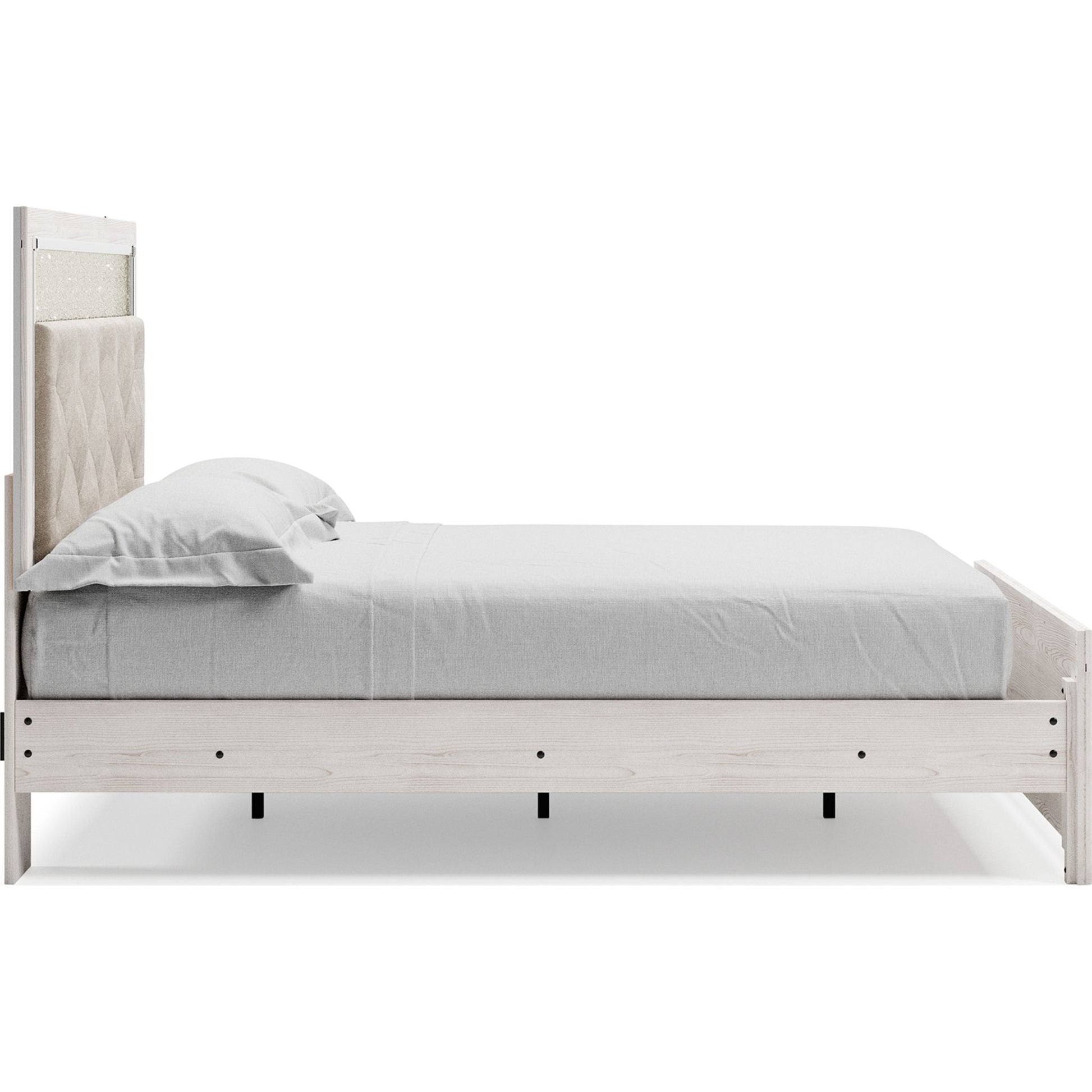 Altyra 3 Piece Panel Bed - White