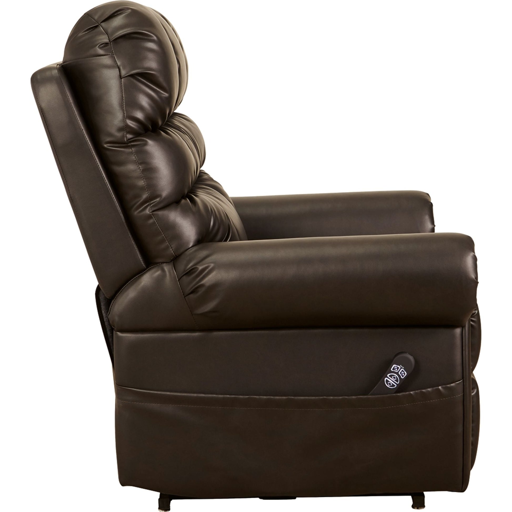 Mopton Power Lift Recliner - Chocolate