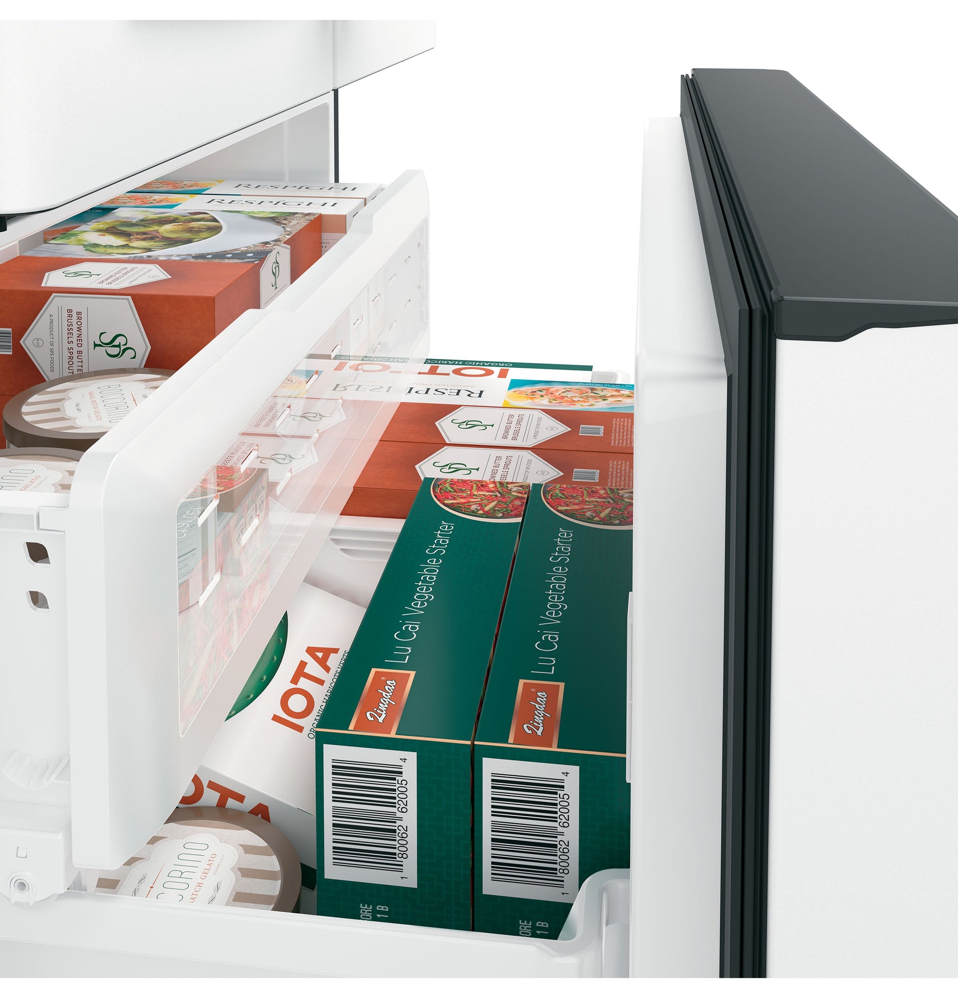 Café 22.2 Cu. Ft. Counter-Depth French-Door Refrigerator with Hot Water Dispenser Matte White - CYE22TP4MW2