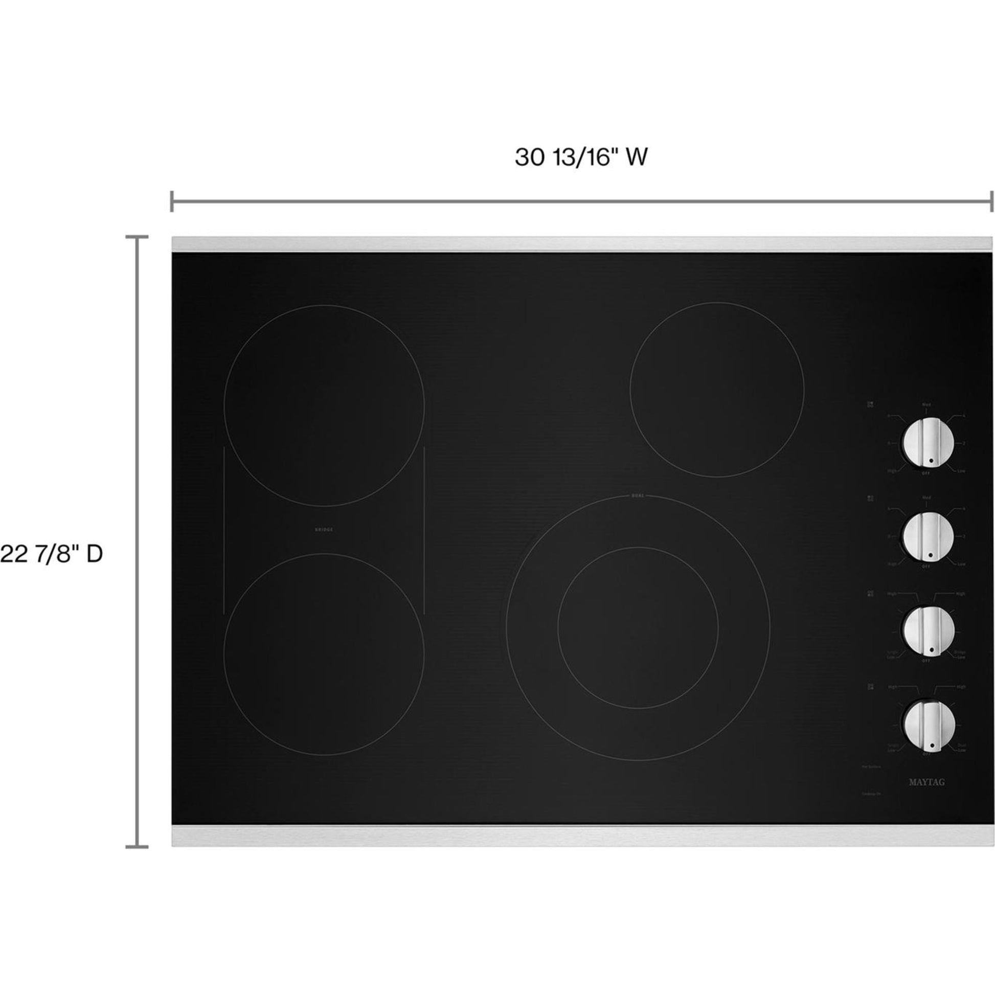 Maytag 30" Cooktop (MEC8830HS) - Stainless Steel