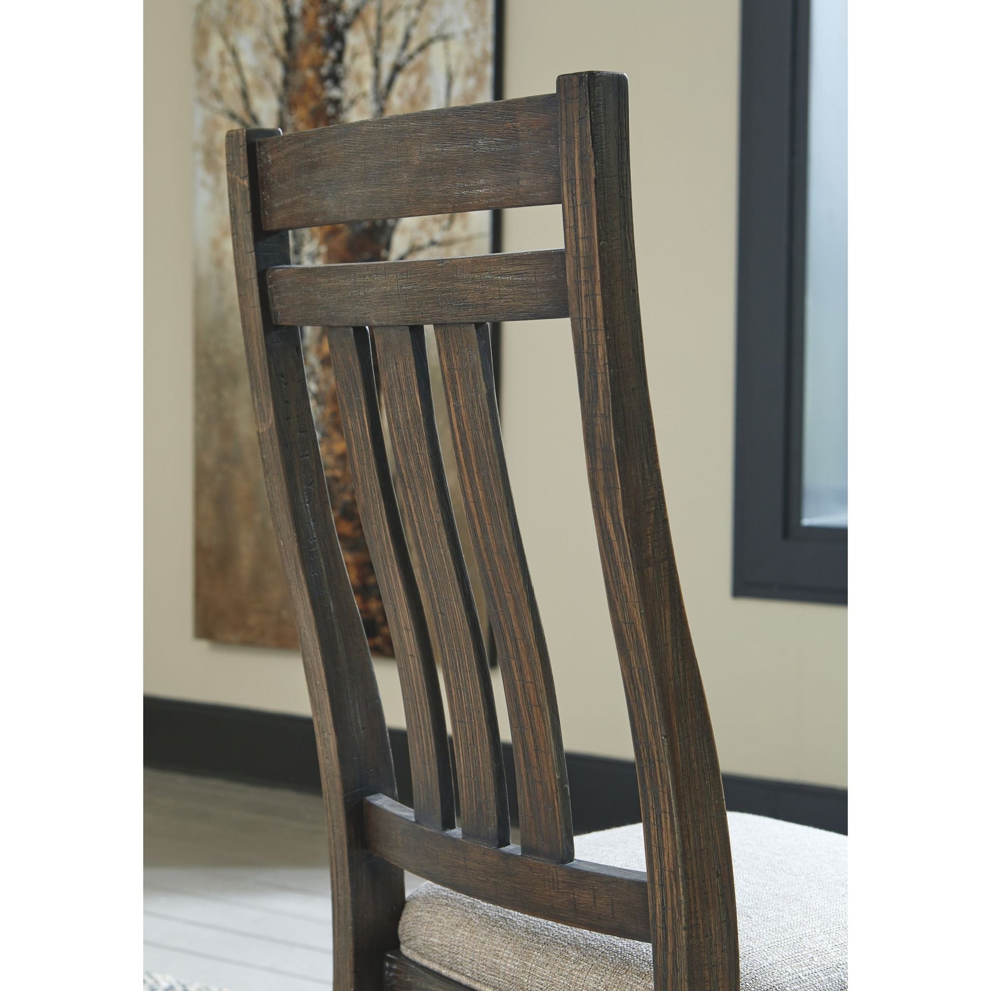 Wyndahl 9 Piece Dining Room - Rustic Brown - (PKG002294)