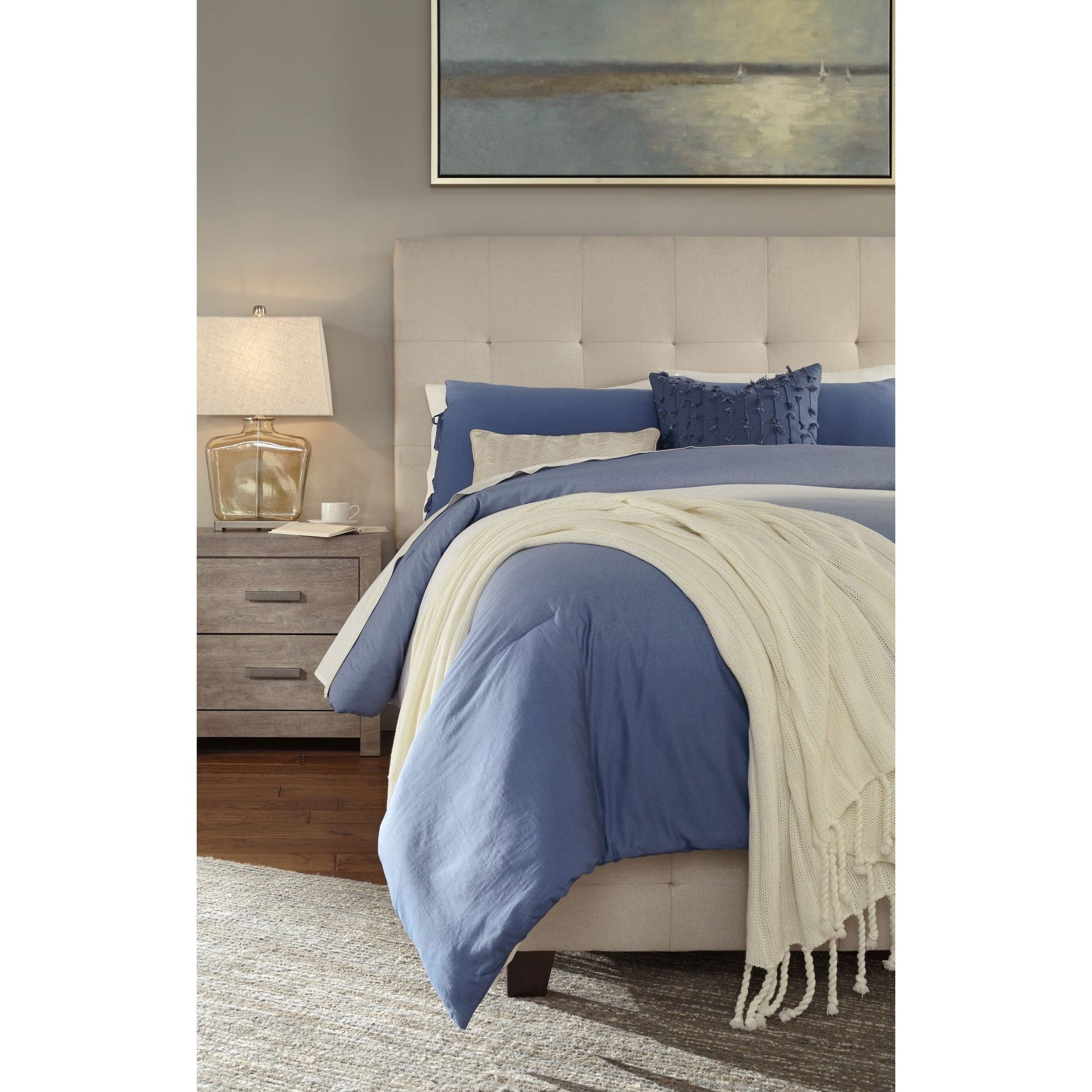 Dolante Upholstered Bed - Beige