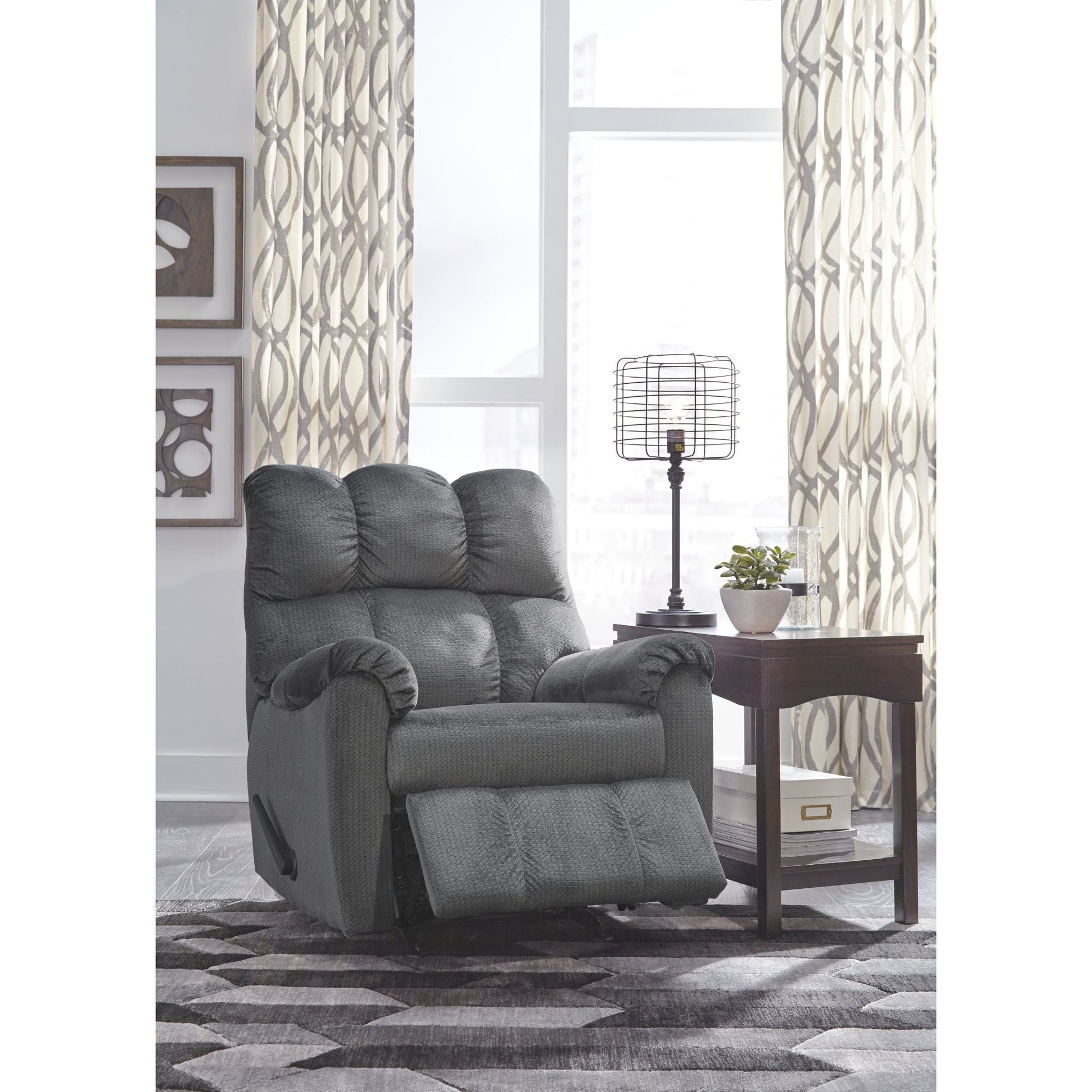 Foxfield Rocker Recliner - Charcoal