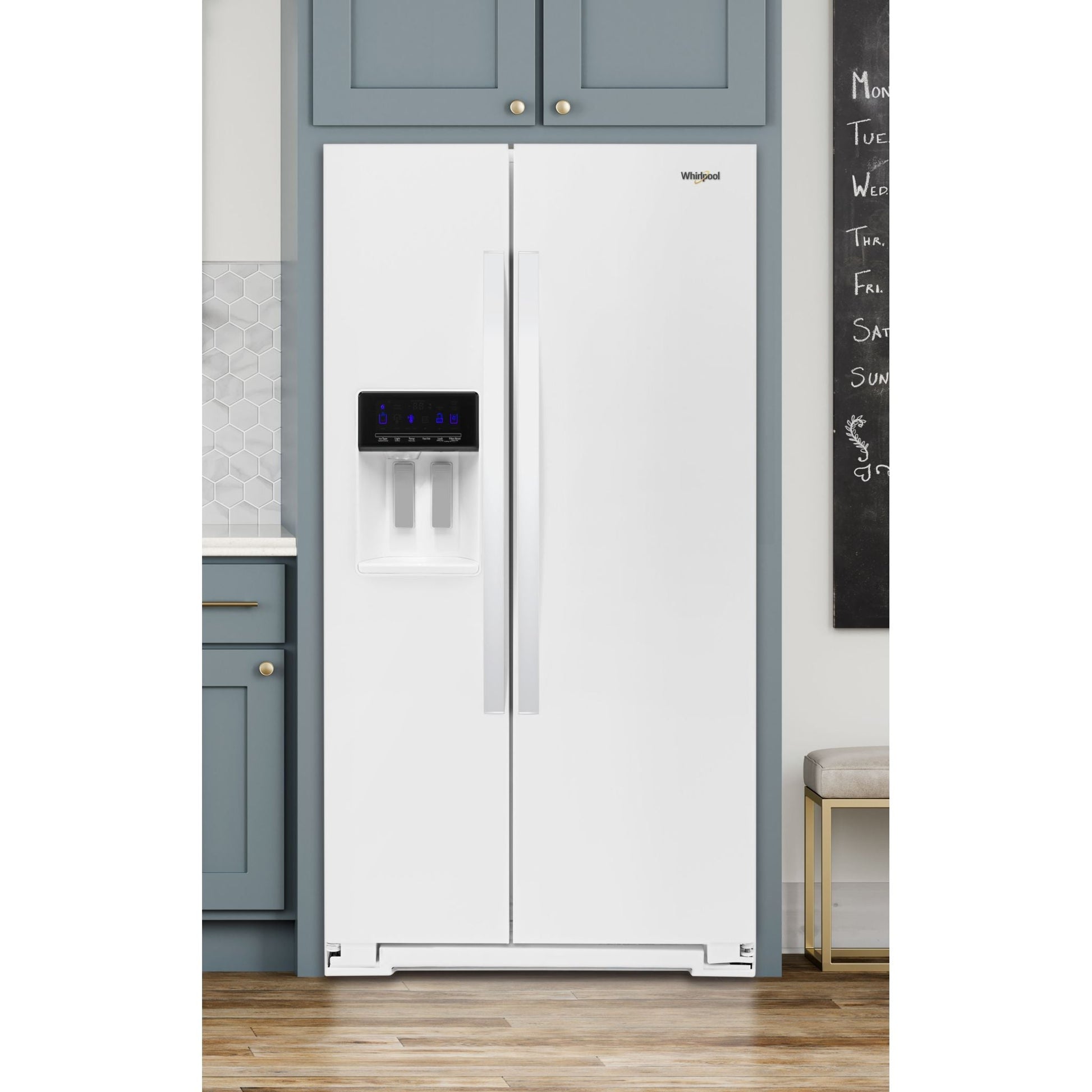 Whirlpool Side x Side Fridge (WRS571CIHW) - White