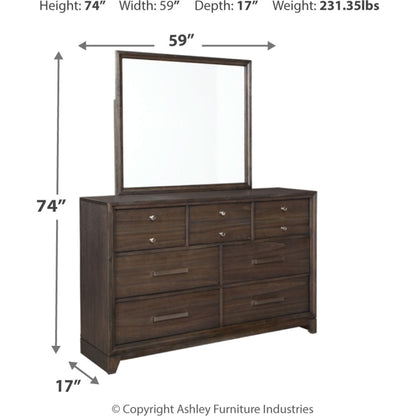 Barrington Heights 5 Piece Bedroom Package - Brown