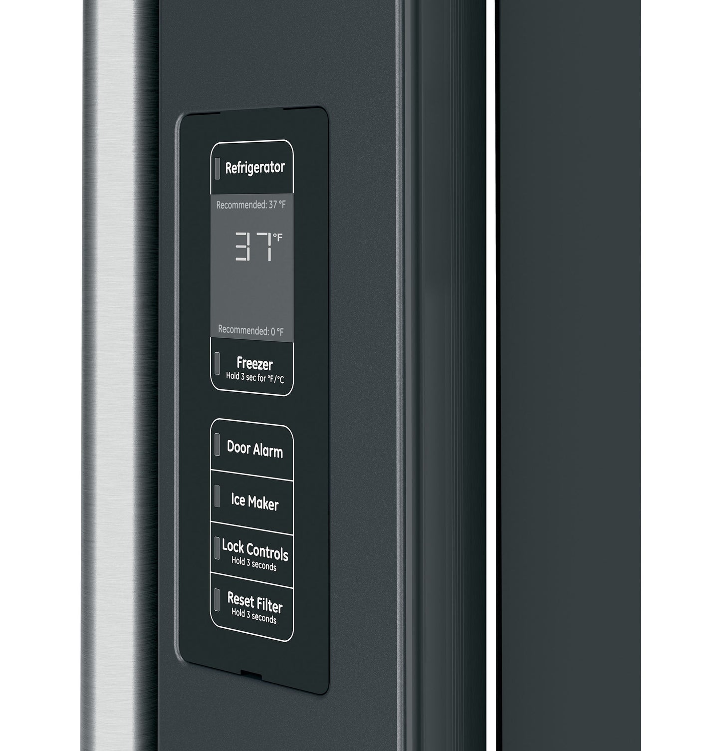 Café Energy Star® 23.1 Cu. Ft. Counter-Depth French-Door Refrigerator Matte Black - CWE23SP3MD1
