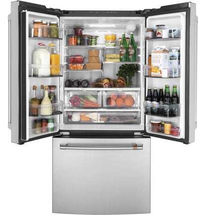 Café 18.6 Cu. Ft. Counter-Depth French-Door Refrigerator Stainless Steel - CWE19SP2NS1