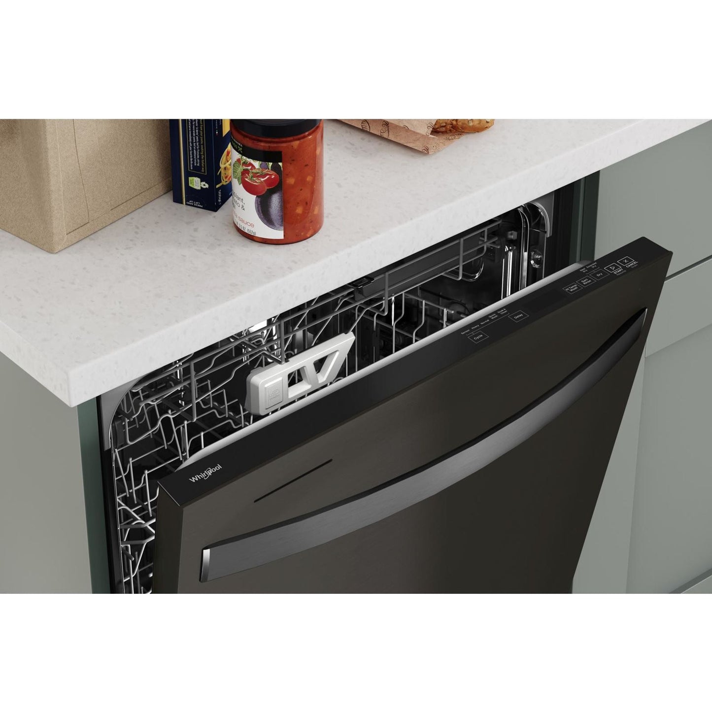 Whirlpool Dishwasher (WDT970SAKV) - BLACK STAINLESS