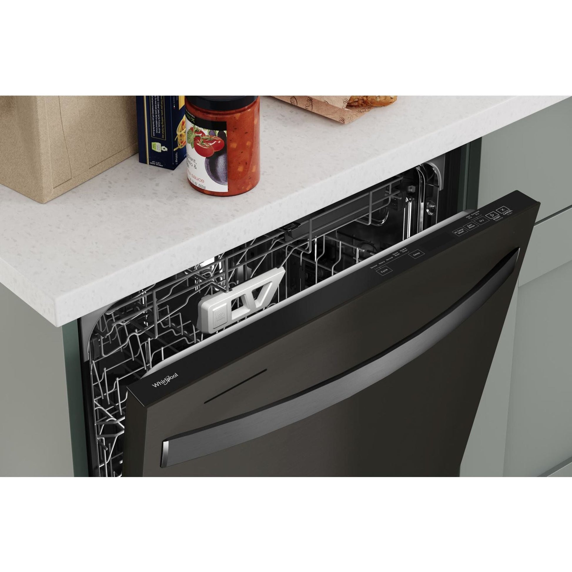 Whirlpool Dishwasher (WDT970SAKV) - BLACK STAINLESS