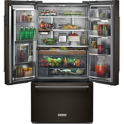 KitchenAid French Door Fridge (KRFC704FBS) - Black Stainless