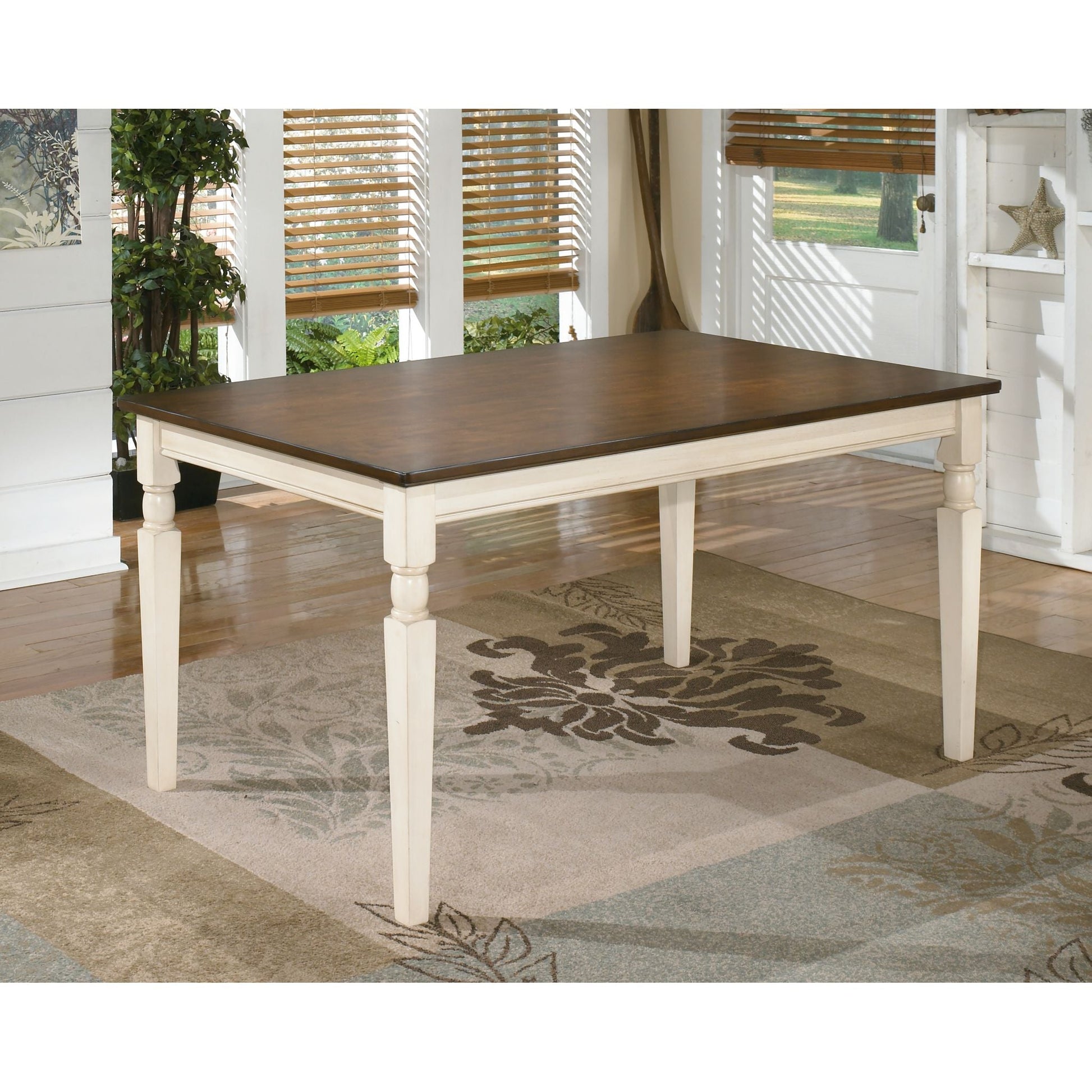 Whitesburg 8 Piece Casual Dining - Brown/Cottage White - (PKG002056)
