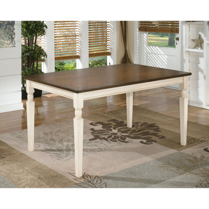 Whitesburg 6 Piece Dining Room - Brown/Cottage White - (PKG002055)
