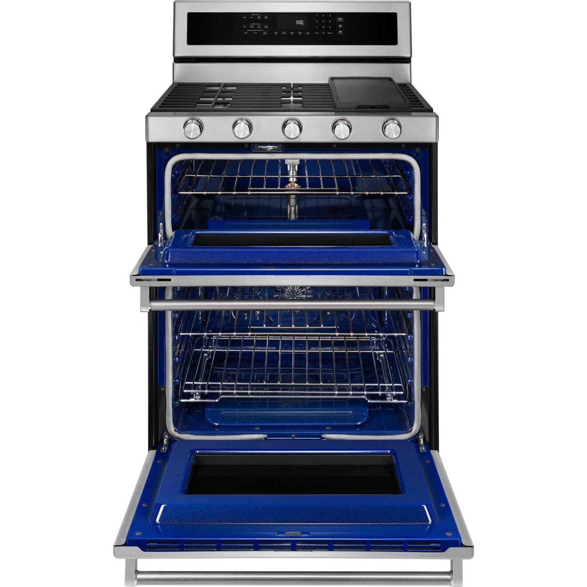 KitchenAid Double Oven Range (KFGD500ESS) - Stainless Steel