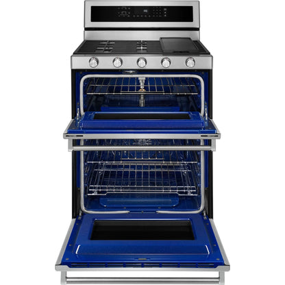 KitchenAid Double Oven Range (KFGD500ESS) - Stainless Steel