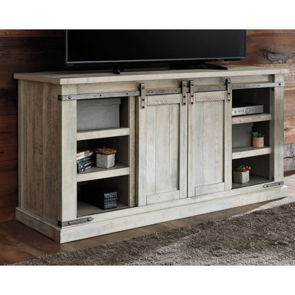 Carynhurst Large TV Stand - Whitewash