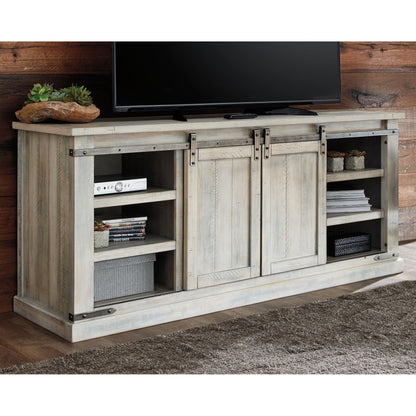 Carynhurst Extra Large TV Stand - Whitewash