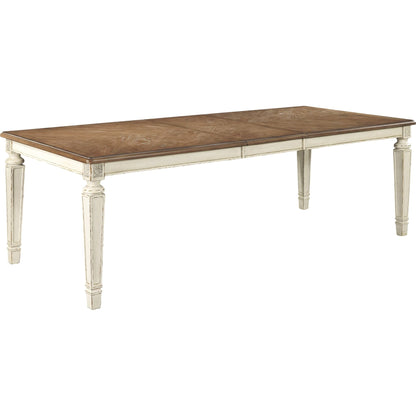 Realyn 9 Piece Dining Room - Chipped White - (PKG002227)