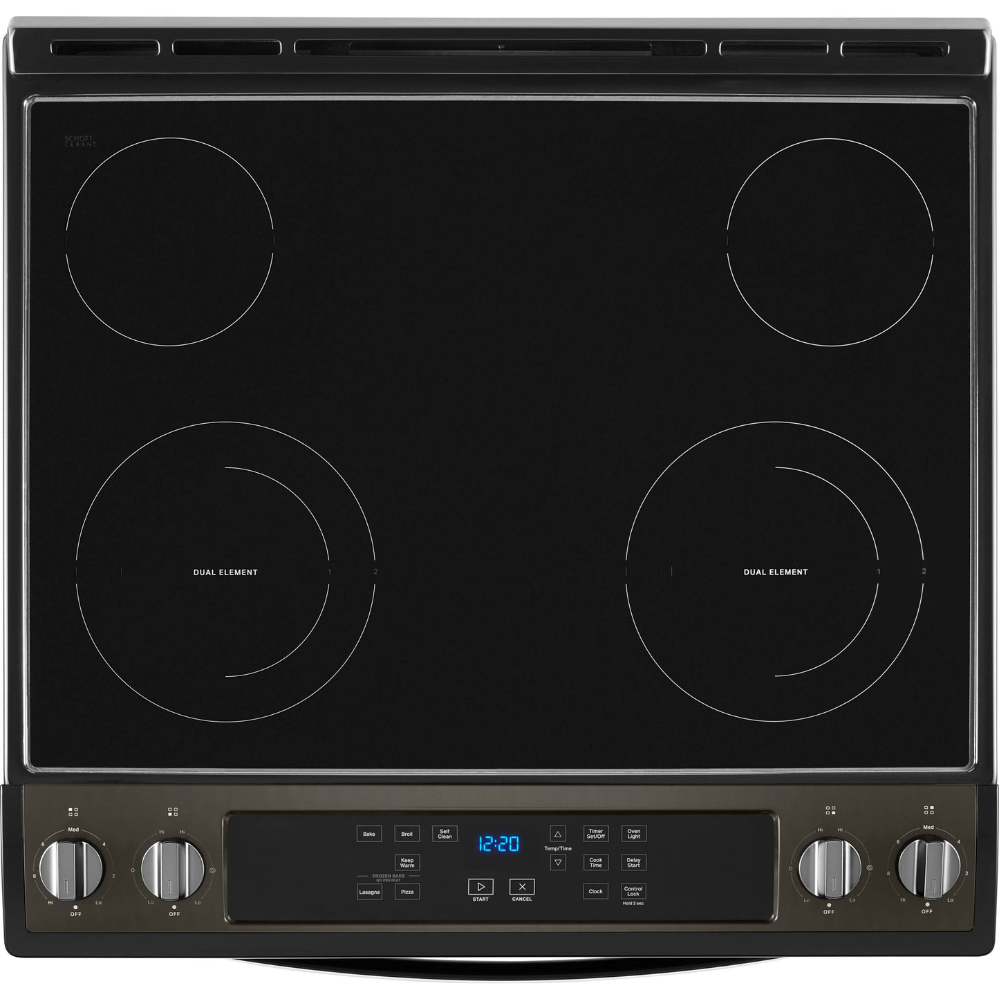Whirlpool Electric Range (YWEE515S0LV) - Black Stainless