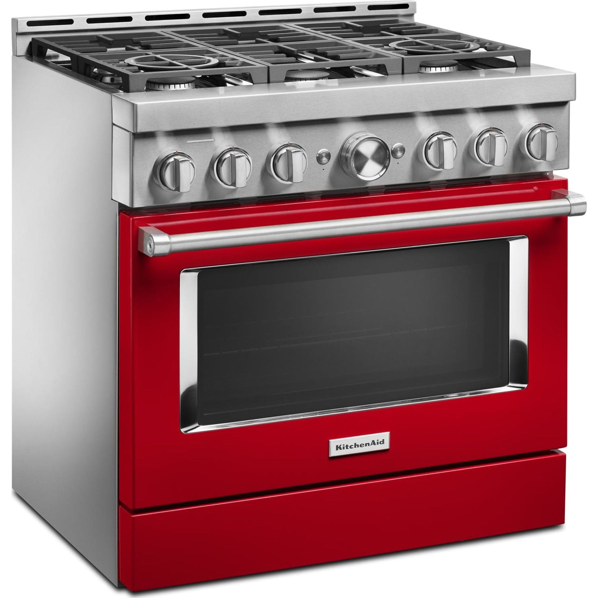 KitchenAid Gas Range (KFGC506JPA) - Passion Red