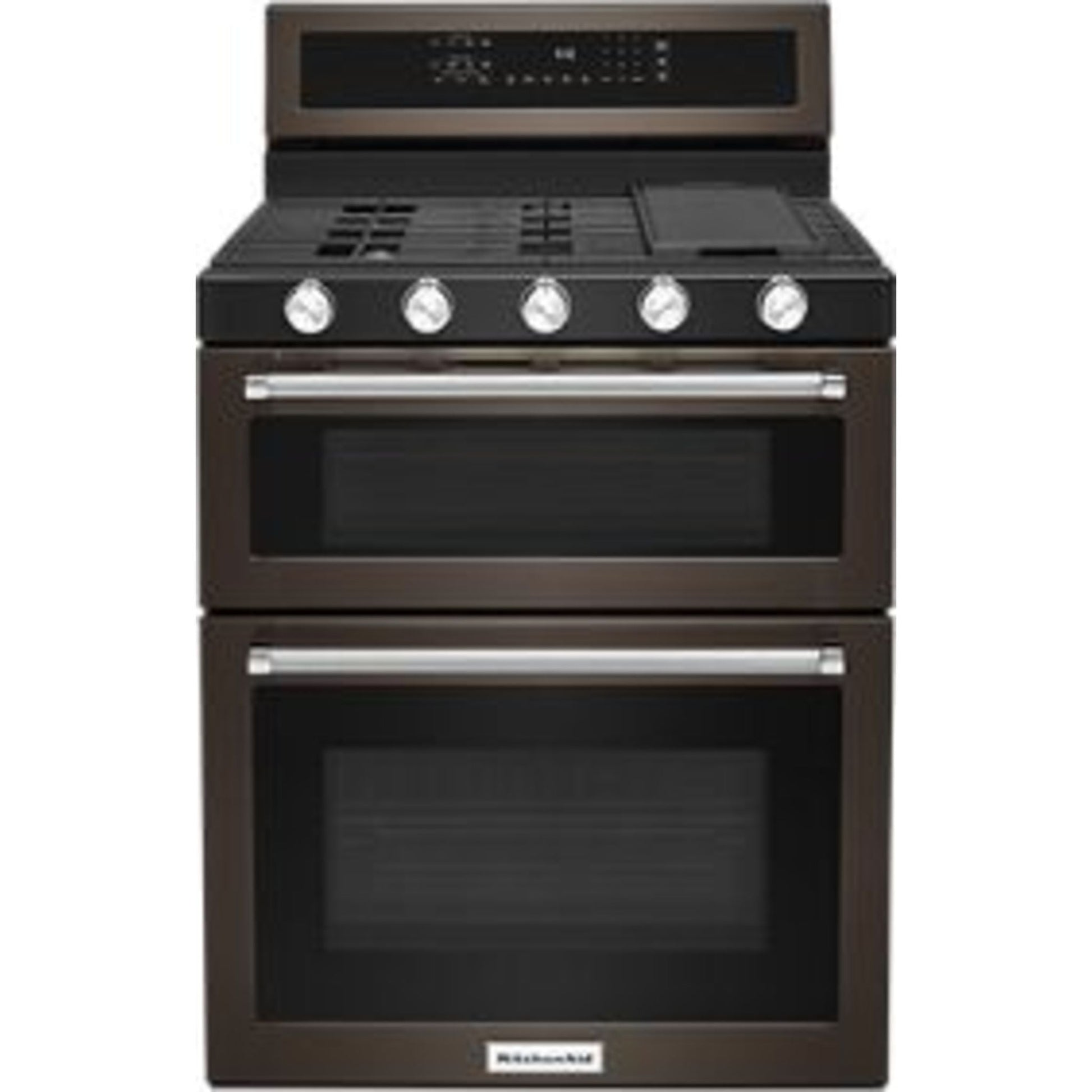 KitchenAid Double Oven Range (KFGD500EBS) - Black Stainless Steel
