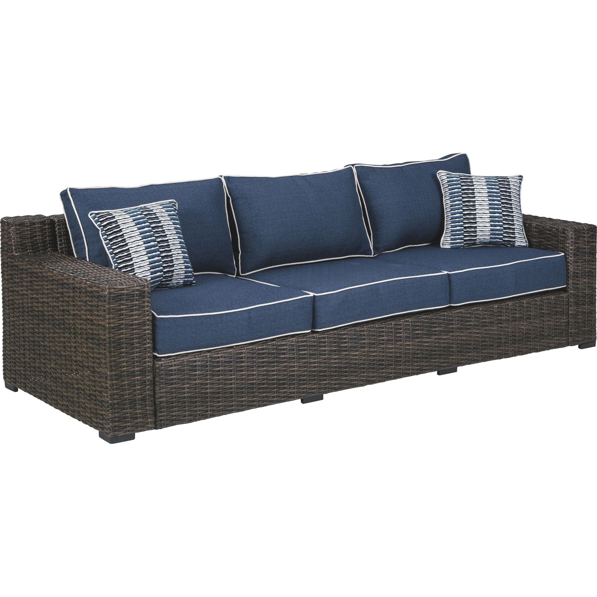 Outdoor Grasson Lane 3 Piece Package Brown/Blue