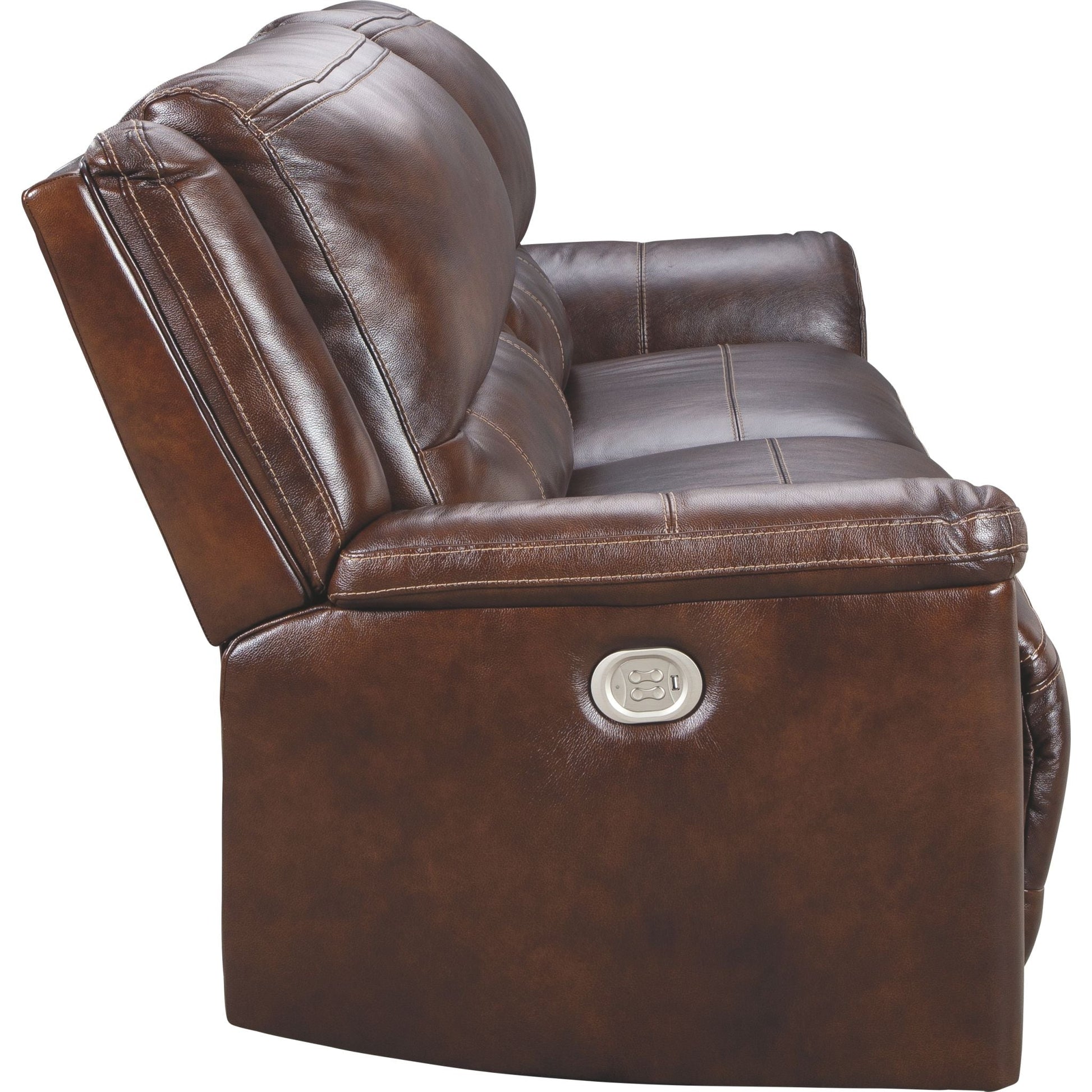 Catanzaro Power Reclining Sofa - Mahogany