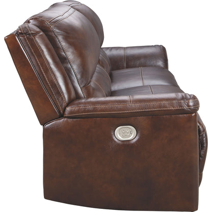 Catanzaro Power Reclining Sofa - Mahogany