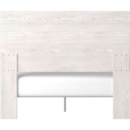 Gerridan 3 Piece Queen Panel Bed - White/Gray